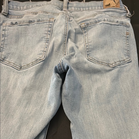 Light Blue Distressed Jeans - Picture 3 of 3